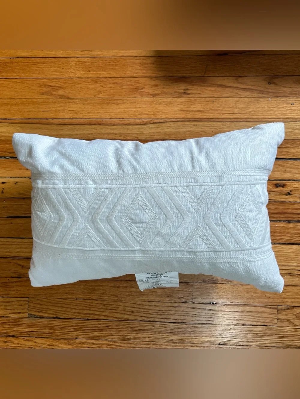 White Decorative Throw Pillow Set - Textured White Accent Pillows